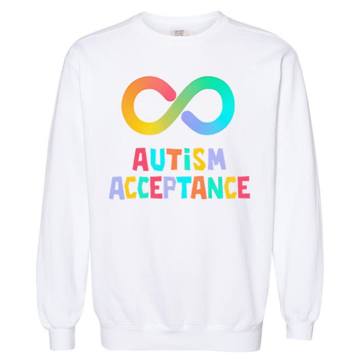 Red Instead Autism Acceptance of Autism Garment-Dyed Sweatshirt