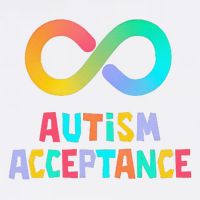 Red Instead Autism Acceptance of Autism Garment-Dyed Sweatshirt