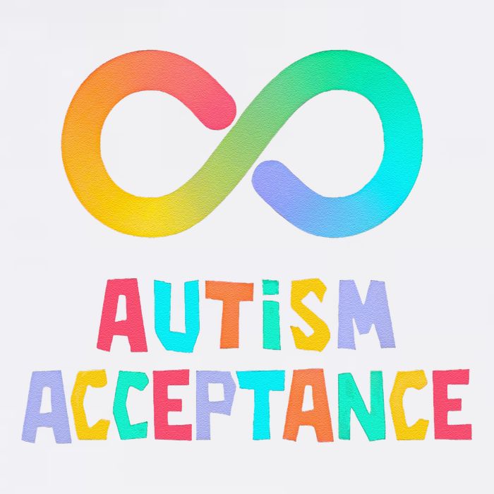 Red Instead Autism Acceptance of Autism Garment-Dyed Sweatshirt