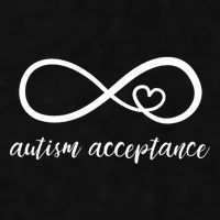 Red Instead Autism Acceptance of Autism Ladies PosiCharge Tri-Blend Wicking Tank