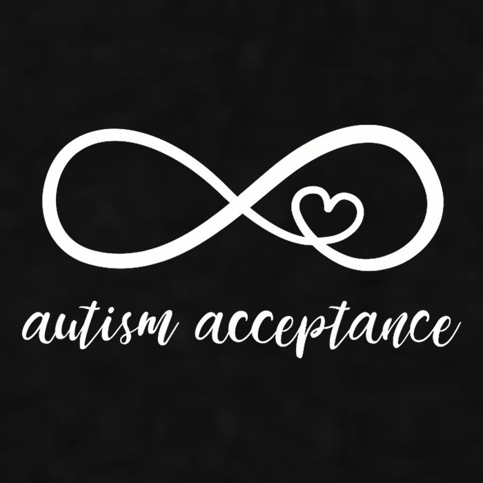 Red Instead Autism Acceptance of Autism Ladies PosiCharge Tri-Blend Wicking Tank