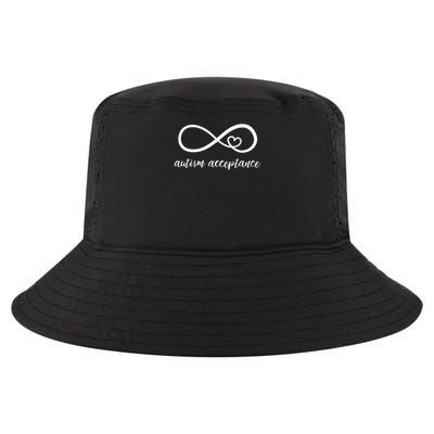Red Instead Autism Acceptance of Autism Cool Comfort Performance Bucket Hat