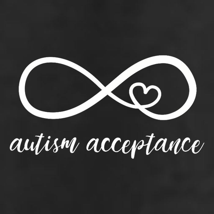 Red Instead Autism Acceptance of Autism Garment-Dyed Fleece Hoodie