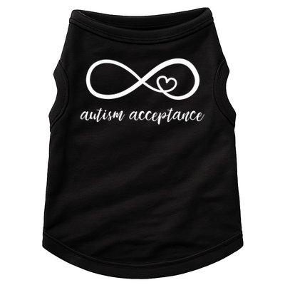 Red Instead Autism Acceptance of Autism Doggie Tank