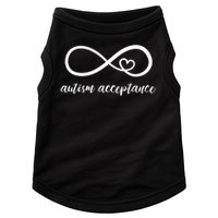 Red Instead Autism Acceptance of Autism Doggie Tank