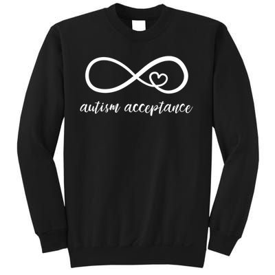 Red Instead Autism Acceptance of Autism Sweatshirt