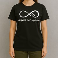 Red Instead Autism Acceptance of Autism T-Shirt