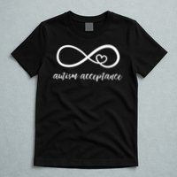 Red Instead Autism Acceptance of Autism T-Shirt