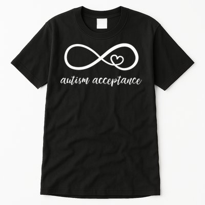Red Instead Autism Acceptance of Autism Tall T-Shirt