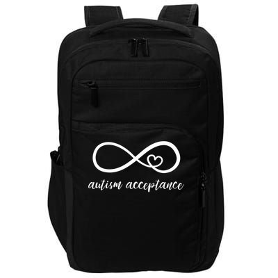 Red Instead Autism Acceptance of Autism Impact Tech Backpack