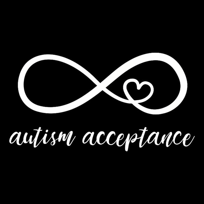 Red Instead Autism Acceptance of Autism Drawstring Bag