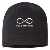 Red Instead Autism Acceptance of Autism Sustainable Beanie