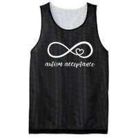 Red Instead Autism Acceptance of Autism Mesh Reversible Basketball Jersey Tank