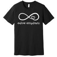 Red Instead Autism Acceptance of Autism Premium T-Shirt