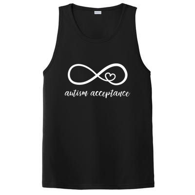 Red Instead Autism Acceptance of Autism PosiCharge Competitor Tank