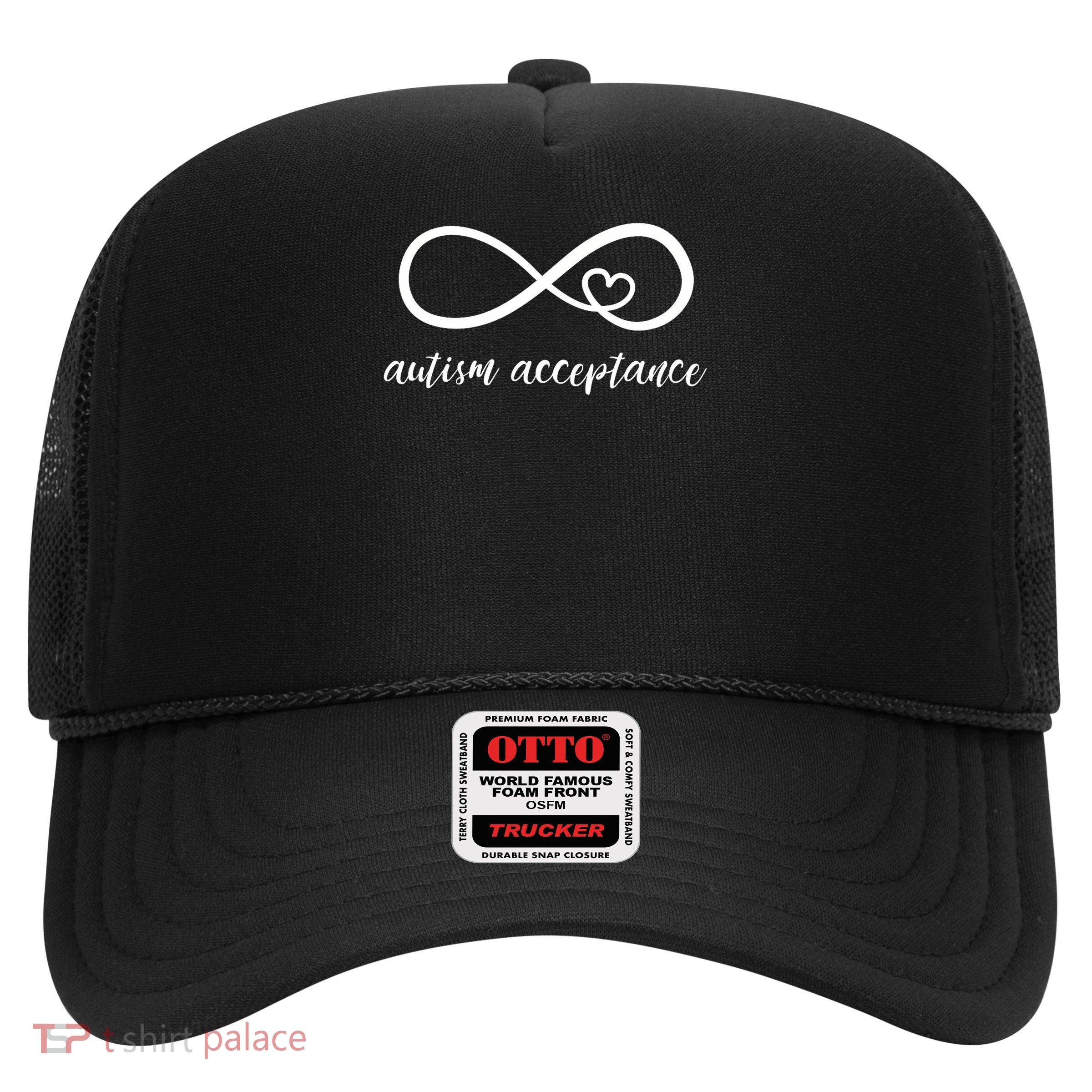 Red Instead Autism Acceptance of Autism Trucker Hat