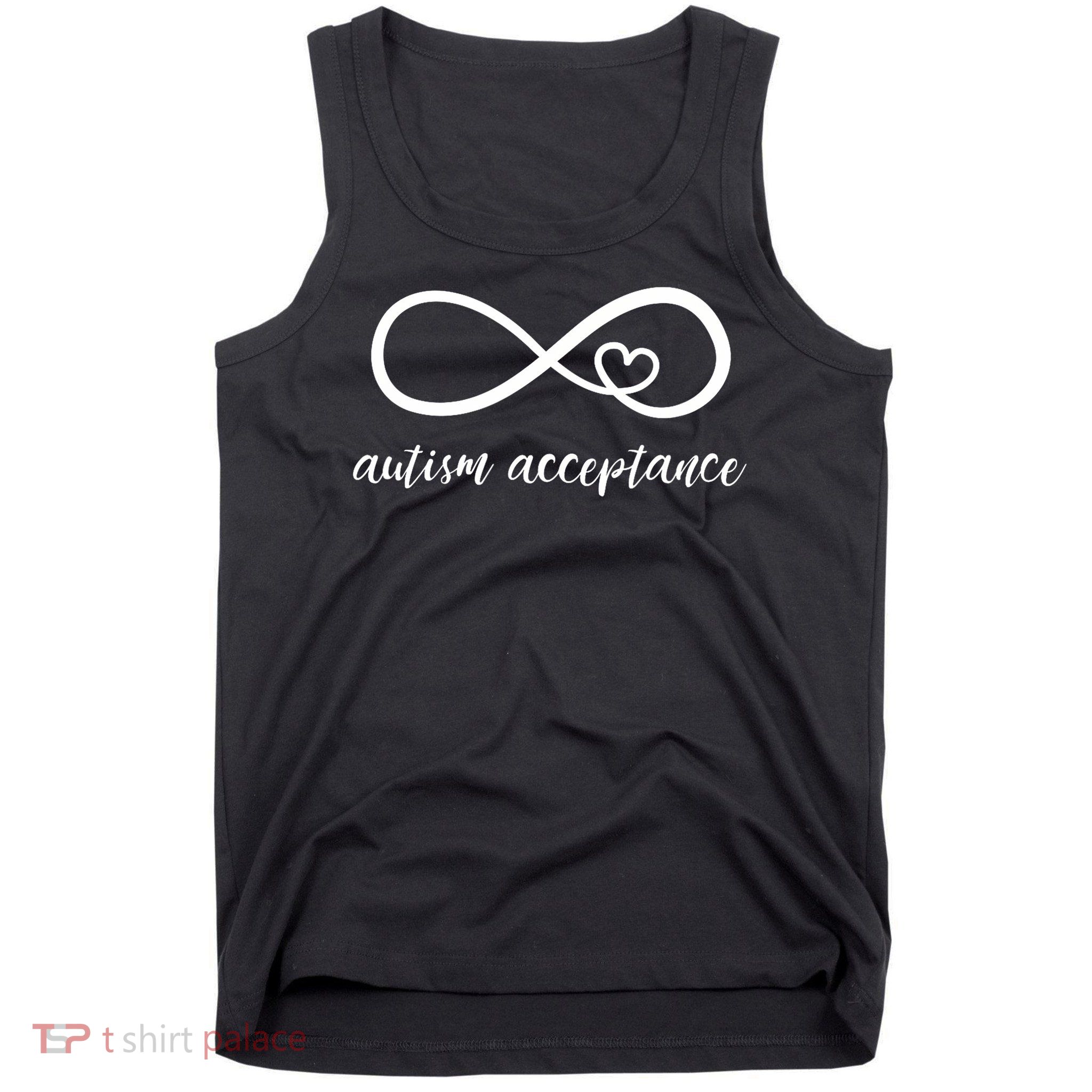 Red Instead Autism Acceptance of Autism Tank Top