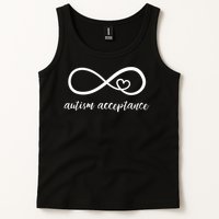 Red Instead Autism Acceptance of Autism Tank Top