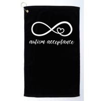 Red Instead Autism Acceptance of Autism Golf Towel
