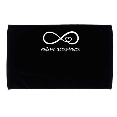 Red Instead Autism Acceptance of Autism Microfiber Hand Towel