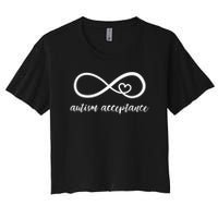 Red Instead Autism Acceptance of Autism Crop Top