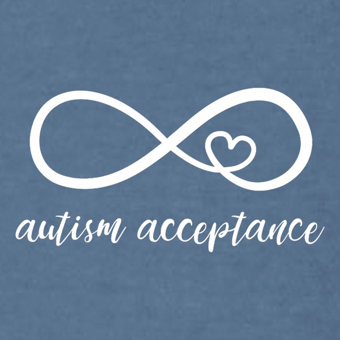 Red Instead Autism Acceptance of Autism Garment-Dyed Sweatshirt
