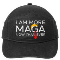 Retro I Am More Maga Now Than Ever 7-Panel Snapback Hat