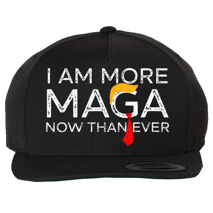 Retro I Am More Maga Now Than Ever Wool Snapback Cap