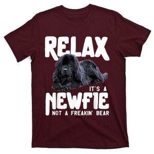 Relax ItS A Newfie Not A Freakin Bear Newfoundland Dog T-Shirt