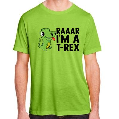 Raar I'm A T Rex Cute Funny Dinosaur Adult ChromaSoft Performance T-Shirt