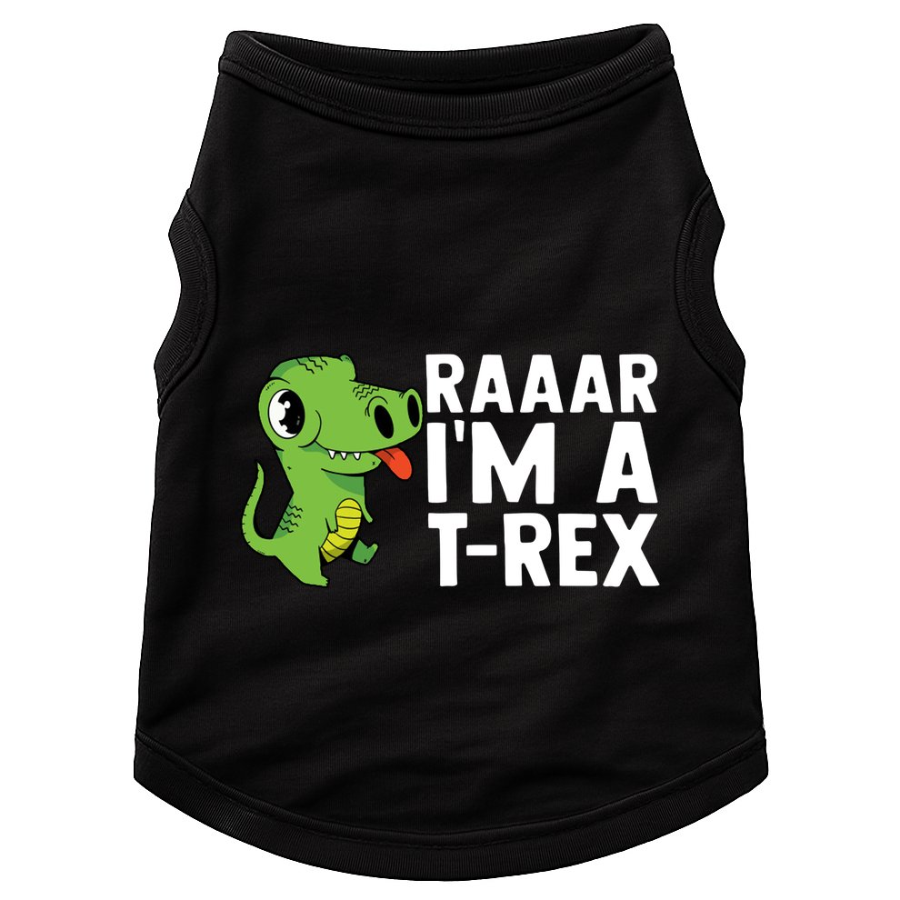 Raar I'm A T Rex Cute Funny Dinosaur Doggie Tank
