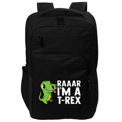 Raar I'm A T Rex Cute Funny Dinosaur Impact Tech Backpack