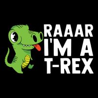 Raar I'm A T Rex Cute Funny Dinosaur Sustainable Bucket Hat