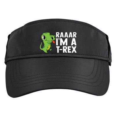 Raar I'm A T Rex Cute Funny Dinosaur Adult Drive Performance Visor