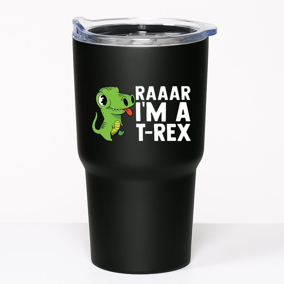 Raar I'm A T Rex Cute Funny Dinosaur Tumbler
