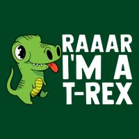 Raar I'm A T Rex Cute Funny Dinosaur Apron