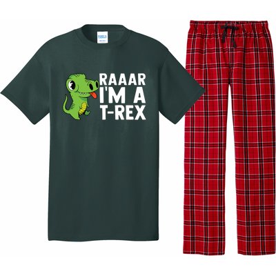 Raar I'm A T Rex Cute Funny Dinosaur Pajama Set