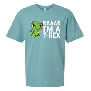 Raar I'm A T Rex Cute Funny Dinosaur Sueded Cloud Jersey T-Shirt