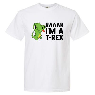 Raar I'm A T Rex Cute Funny Dinosaur Garment-Dyed Heavyweight T-Shirt