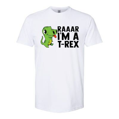 Raar I'm A T Rex Cute Funny Dinosaur Softstyle® CVC T-Shirt