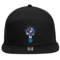 Reading Is Always A Good Idea Lightbulb 7 Panel Mesh Trucker Snapback Hat