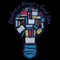 Reading Is Always A Good Idea Lightbulb Drawstring Bag