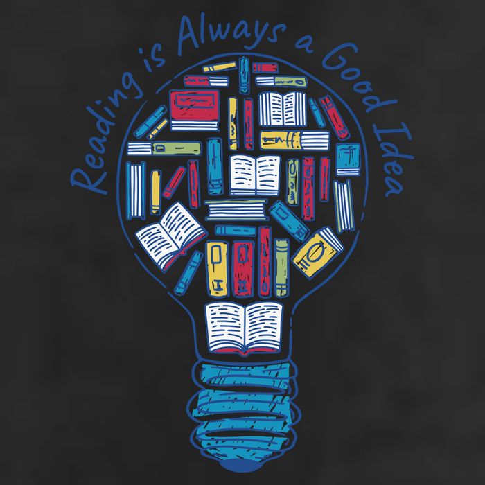Reading Is Always A Good Idea Lightbulb 25L Jumbo Tote
