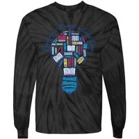 Reading Is Always A Good Idea Lightbulb Tie-Dye Long Sleeve Shirt