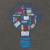 Reading Is Always A Good Idea Lightbulb Cotton Canvas Backpack