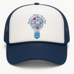 Reading Is Always A Good Idea Lightbulb Trucker Hat