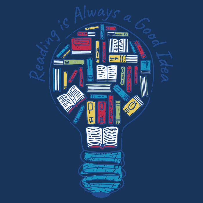 Reading Is Always A Good Idea Lightbulb Infant Baby Jersey Bodysuit