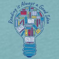 Reading Is Always A Good Idea Lightbulb Sueded Cloud Jersey T-Shirt
