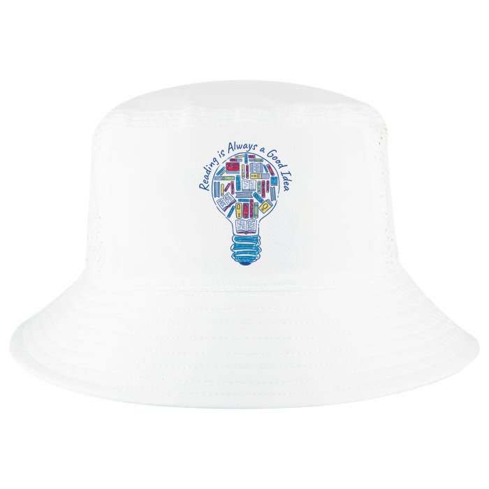 Reading Is Always A Good Idea Lightbulb Cool Comfort Performance Bucket Hat