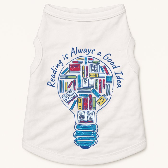 Reading Is Always A Good Idea Lightbulb Doggie Tank